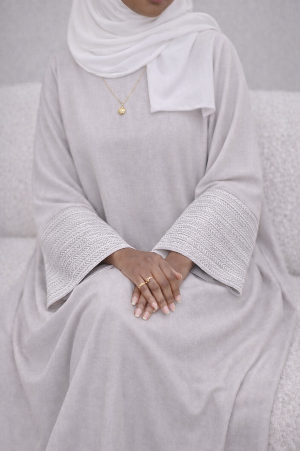 Beige Abaya Dress - Image 2