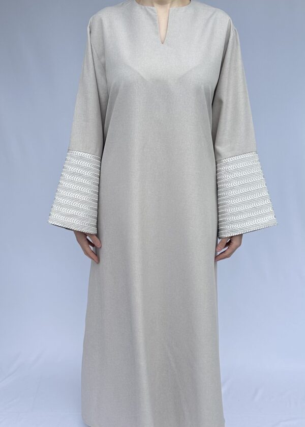 Taupe Abaya Dress