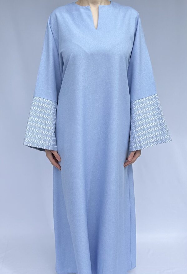 Light Blue Abaya Dress