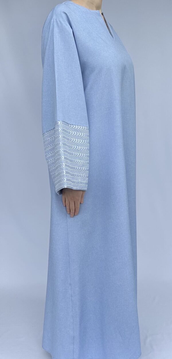 Light Blue Abaya Dress - Image 3