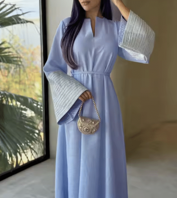 Light Blue Abaya Dress - Image 5