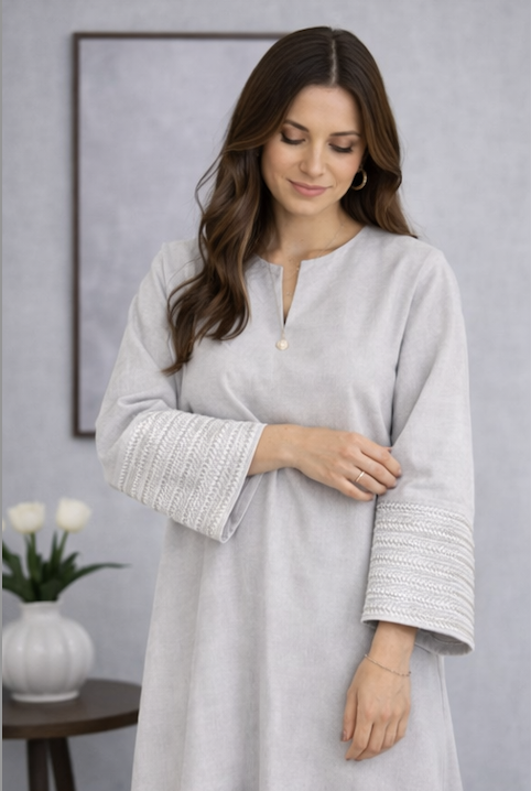 Beige Abaya Dress - Image 5